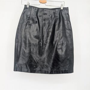 Finity leather skirt